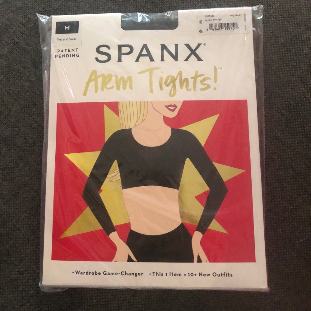 *New* Spanx arm tights, Med, Very Black